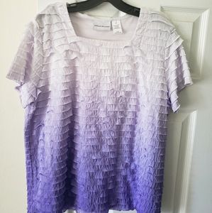 Ombre Lavender Alfred Dunner Blouse